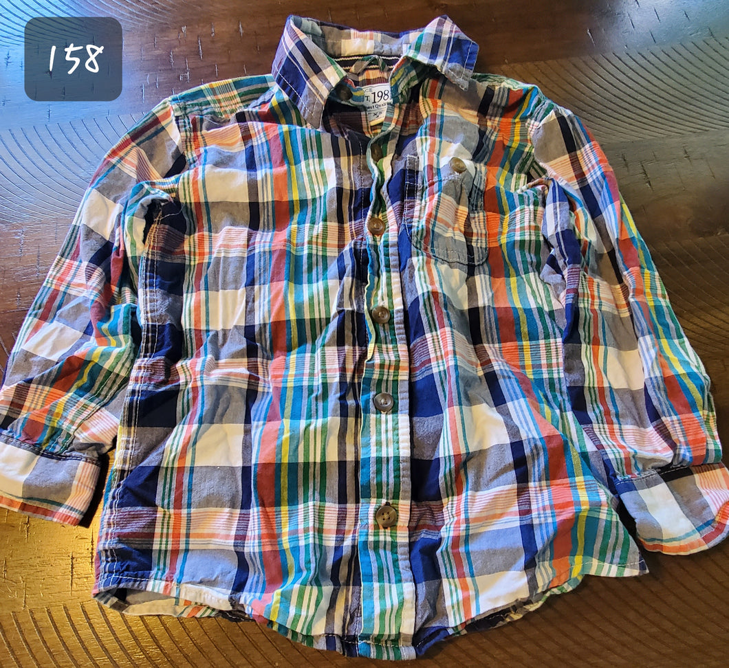 Place Striped Plaid Long - size 4T/4