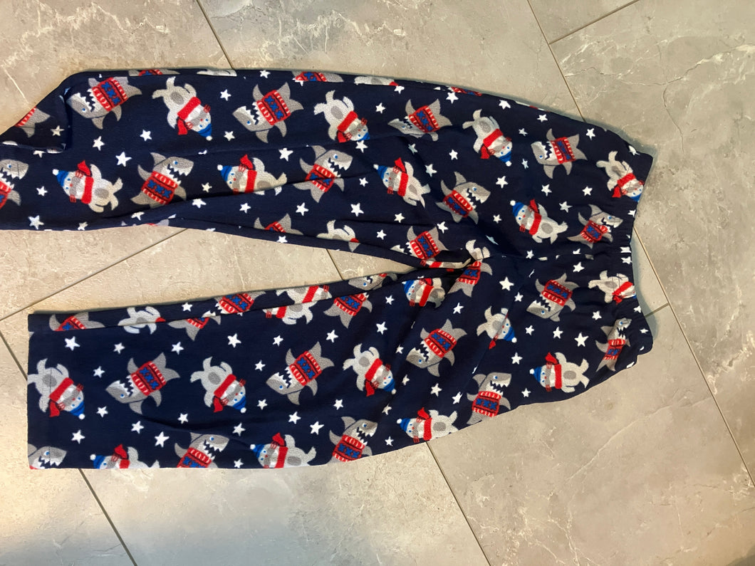 Fleece pajama pants Seals and Sharks - size 5T/5