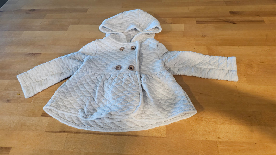 Warm button fall jacket Light gray - size 18 Months
