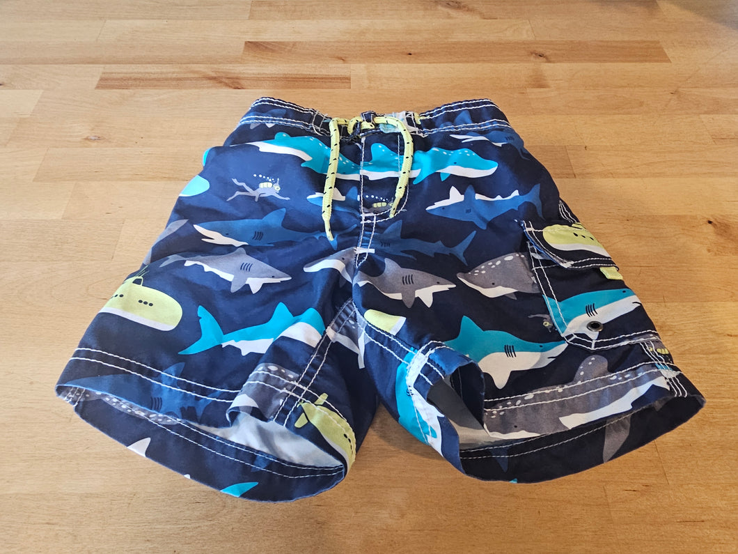 Carter's shark trunks - size 3T