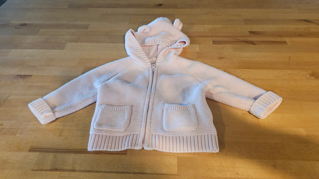 Zip up sweater jacket Light pink - baby gap - size 18-24 Months