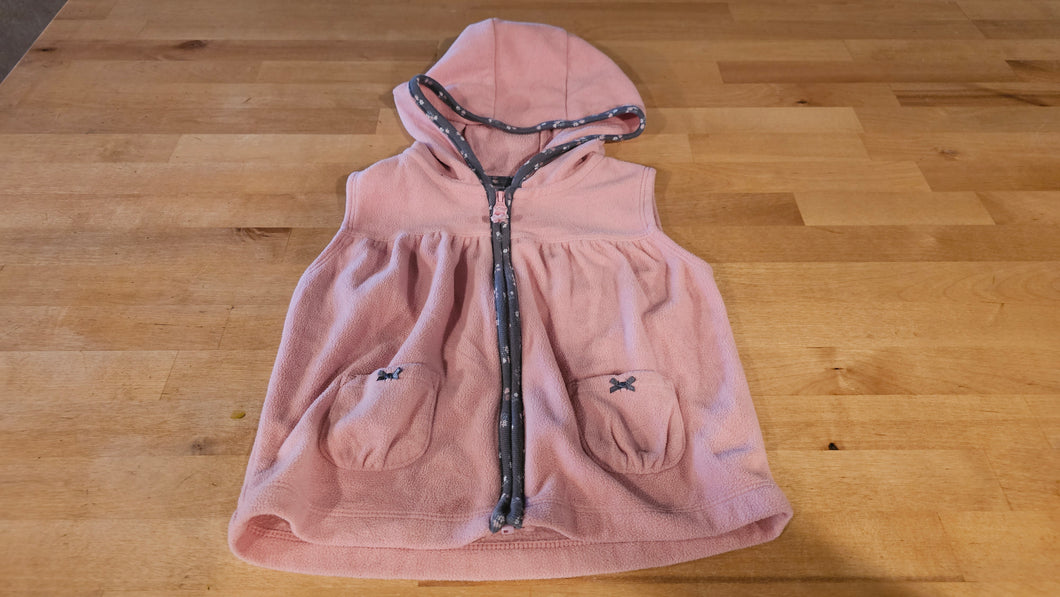 Carter's fleece jacket Sleeveless zip up - size 18 Months
