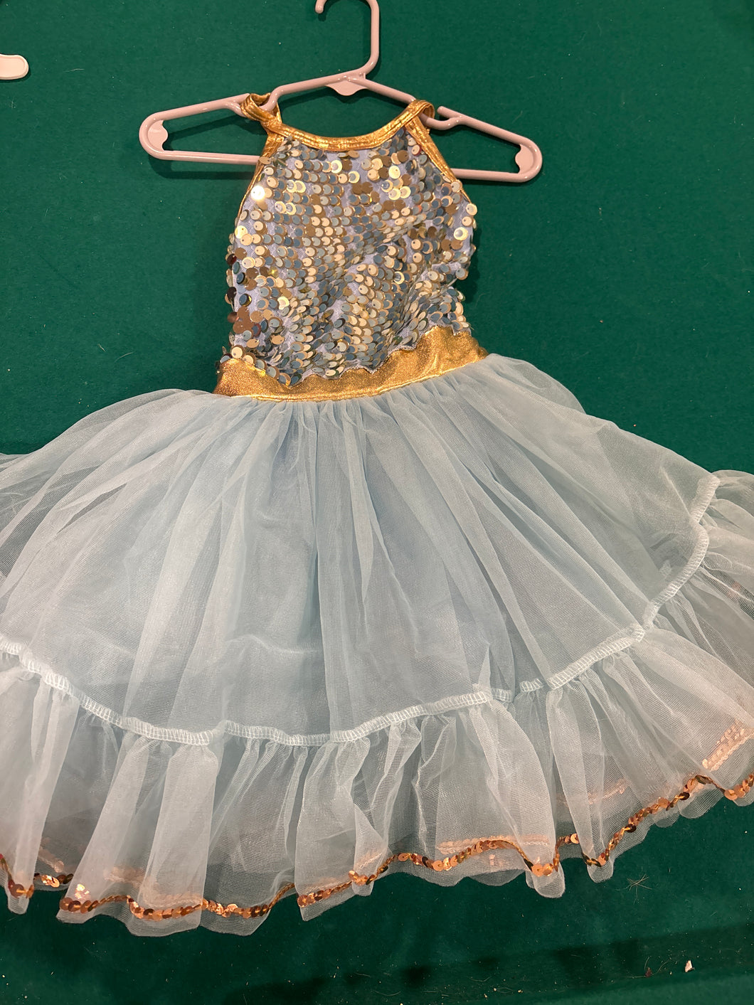 Blue sparkly tutu - size 4T/4