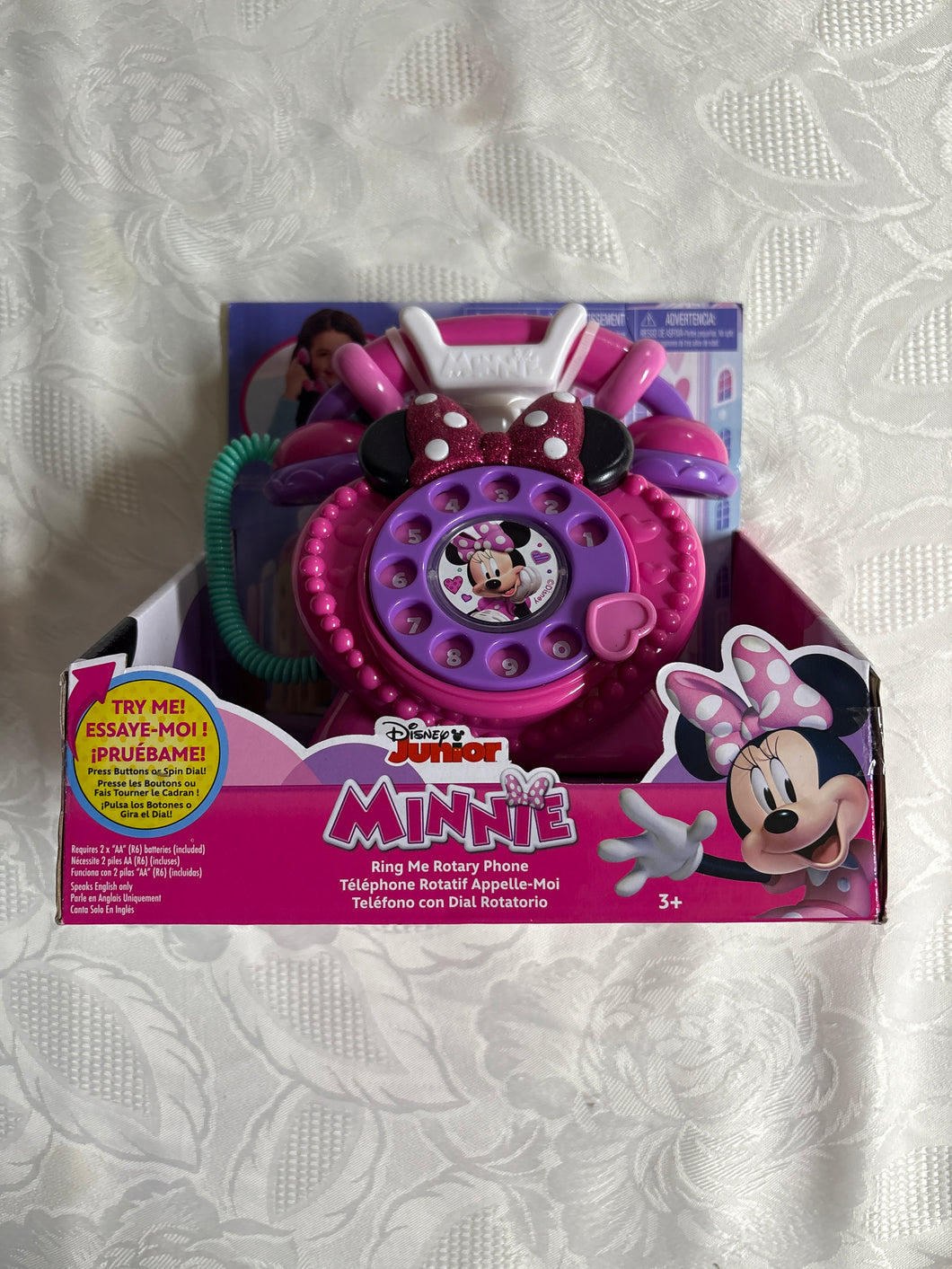 NEW MINNIE MOUSE RING ME ROTARY PHONE