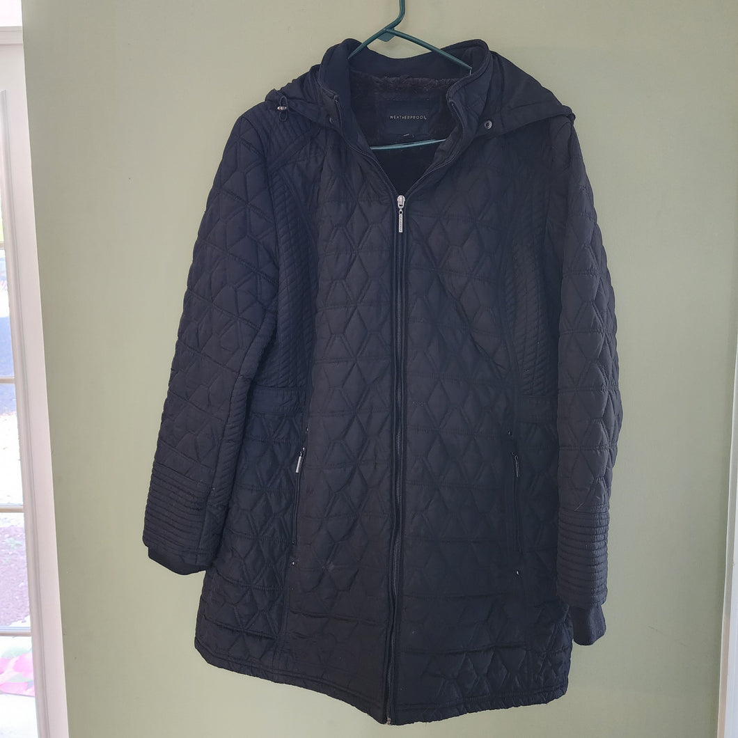 Weatherproof Black Quilted jacket - size Women XL (14)