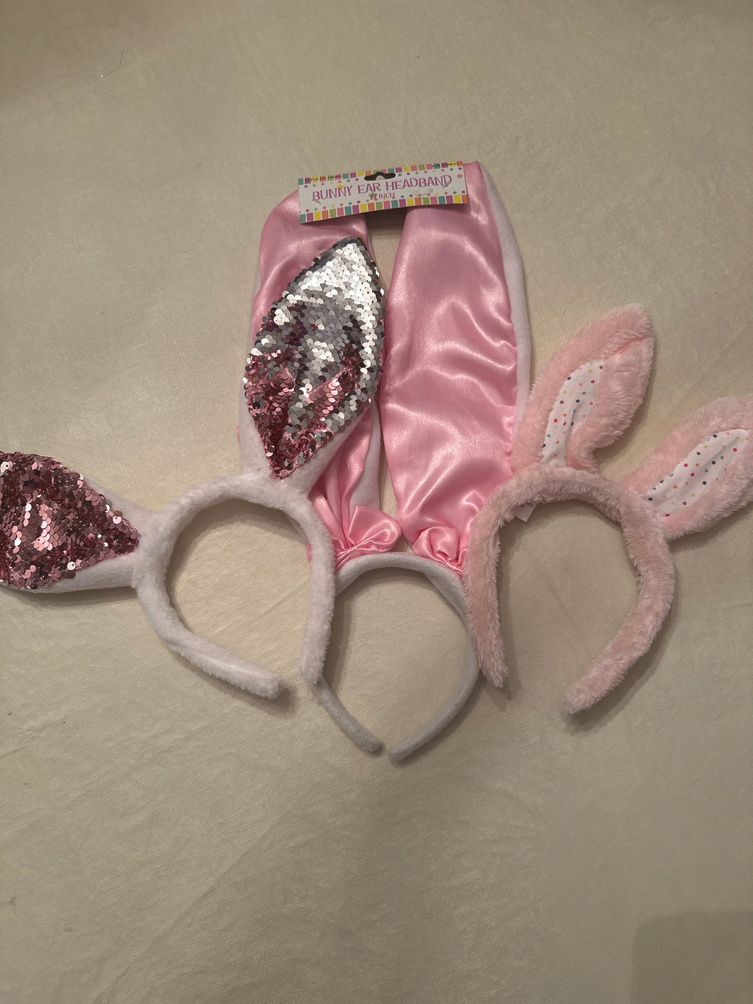 Bunny ears. 3 pair
