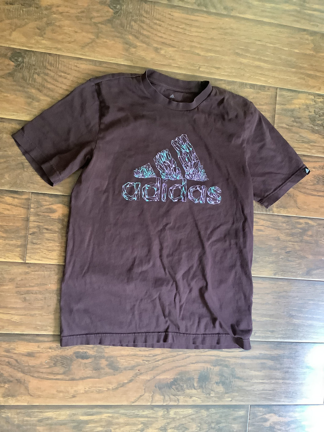 Adidas T-shirt maroon brown - size Mens S