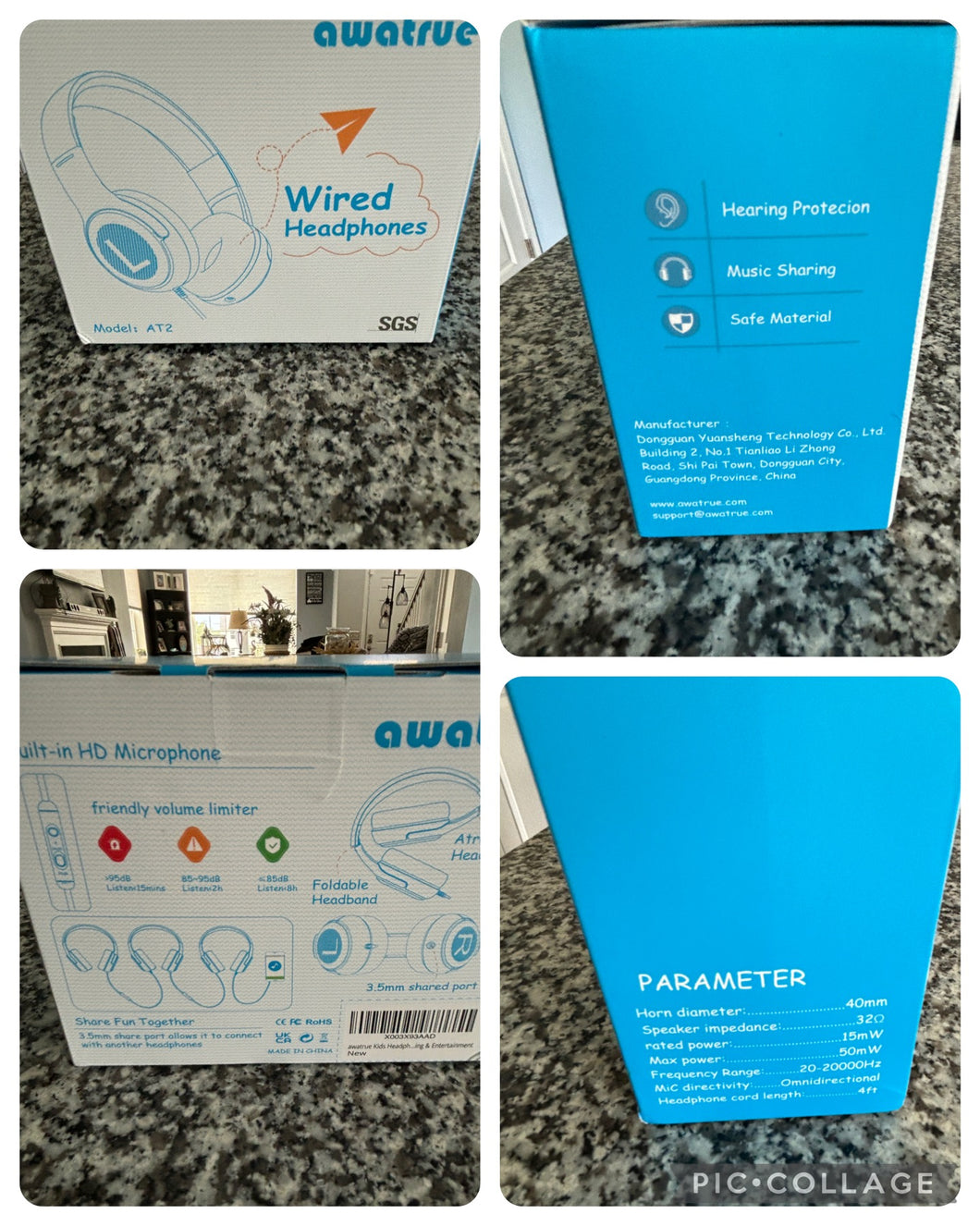 Awatrue Wired Headphones NWT