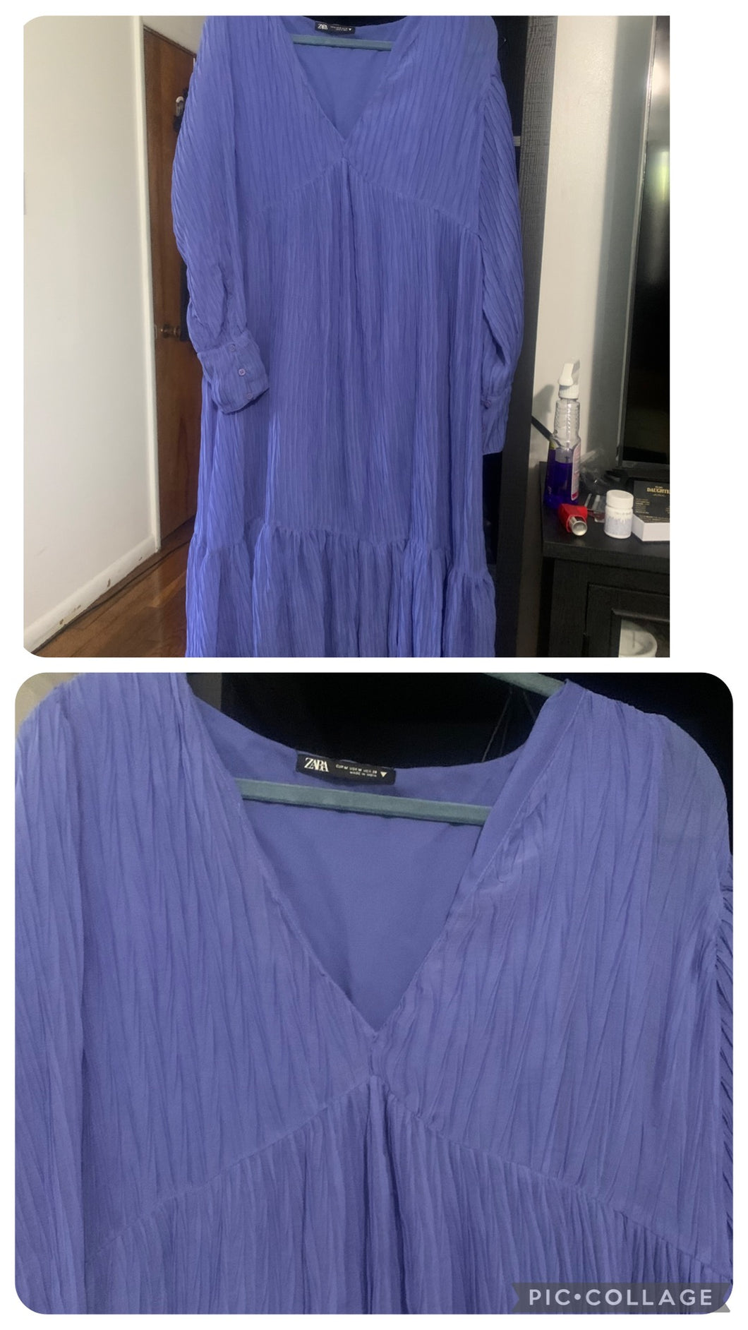 Zara periwinkle dress - size Women M (8-10)