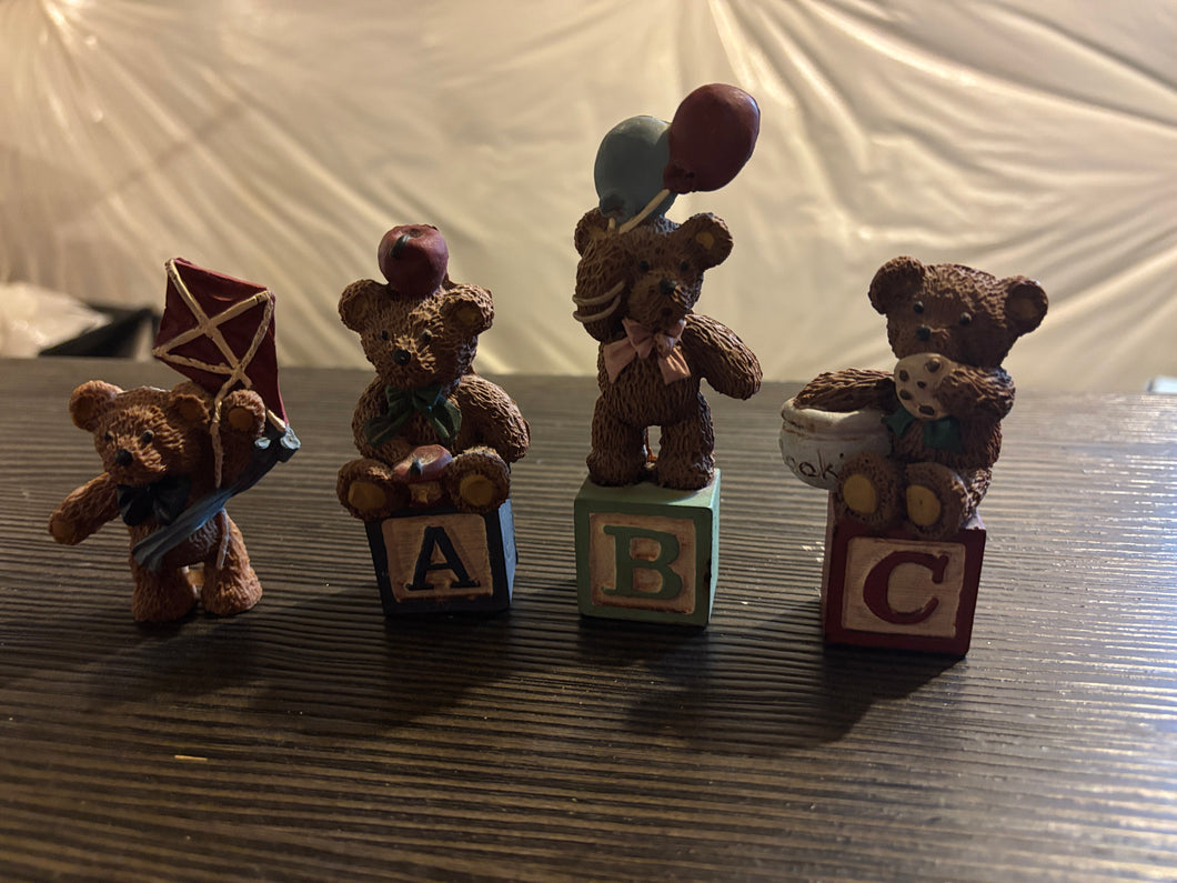 4 Decorative Bears 3 high