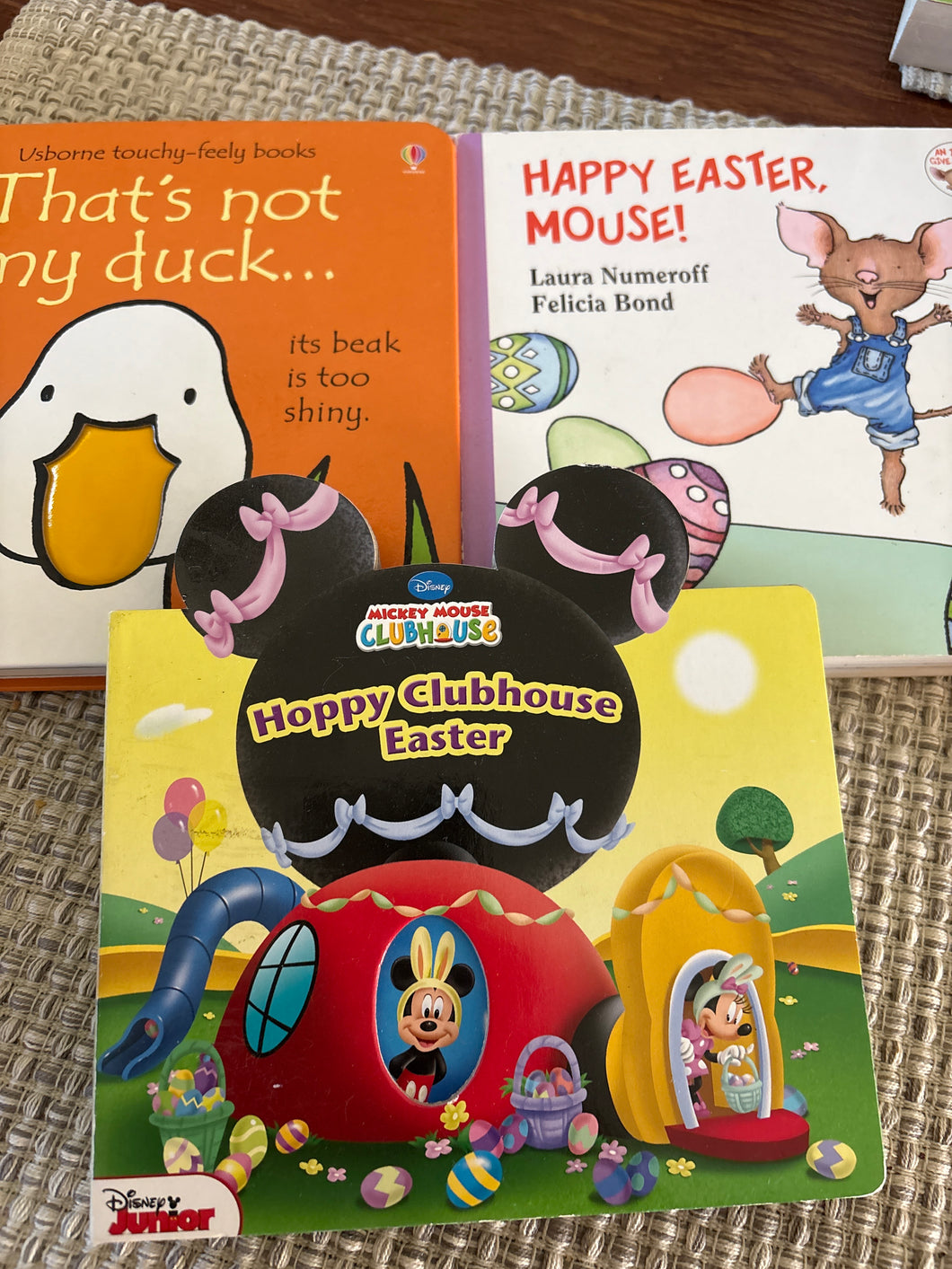 3 books happy Easter mou That's not my duck