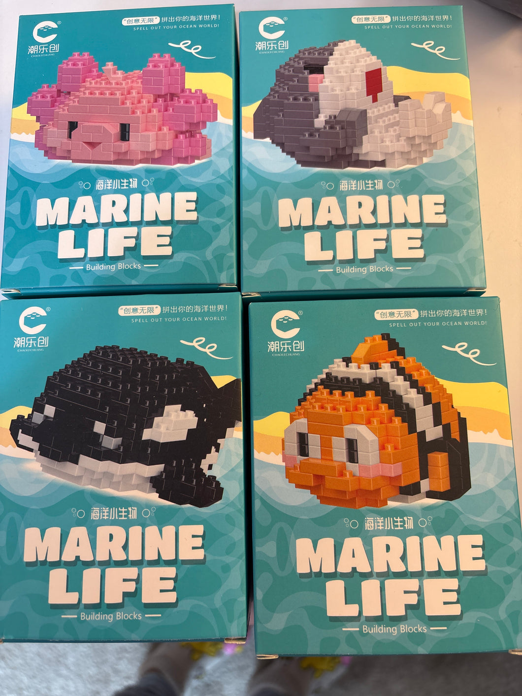 Sea creature building Blocks like Lego small