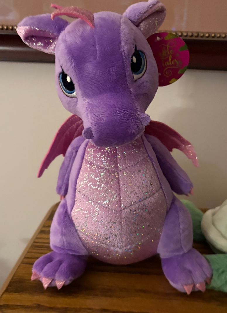 Dragon pink purple plush