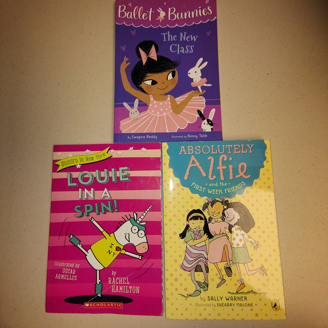 Book Lot of 3 age 6-9 Girl themes