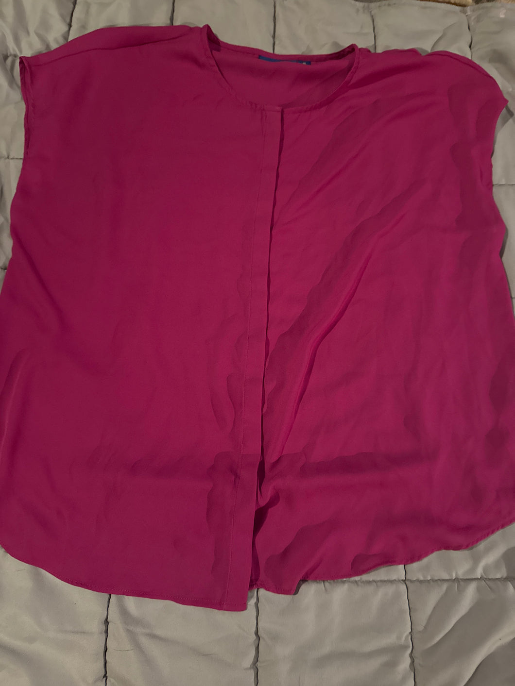 Apt 9 XLG Fushia Blouse Sleeveless - size Women XL (14)