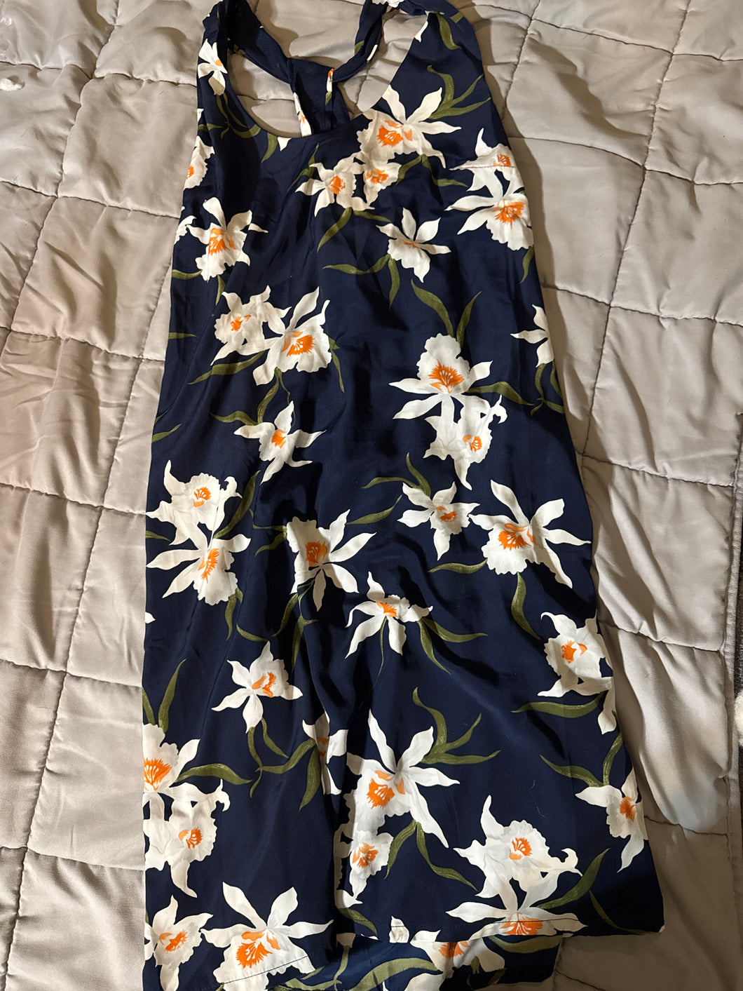 Old Navy Tank Dress Navy & Floral - size Women M (8-10)