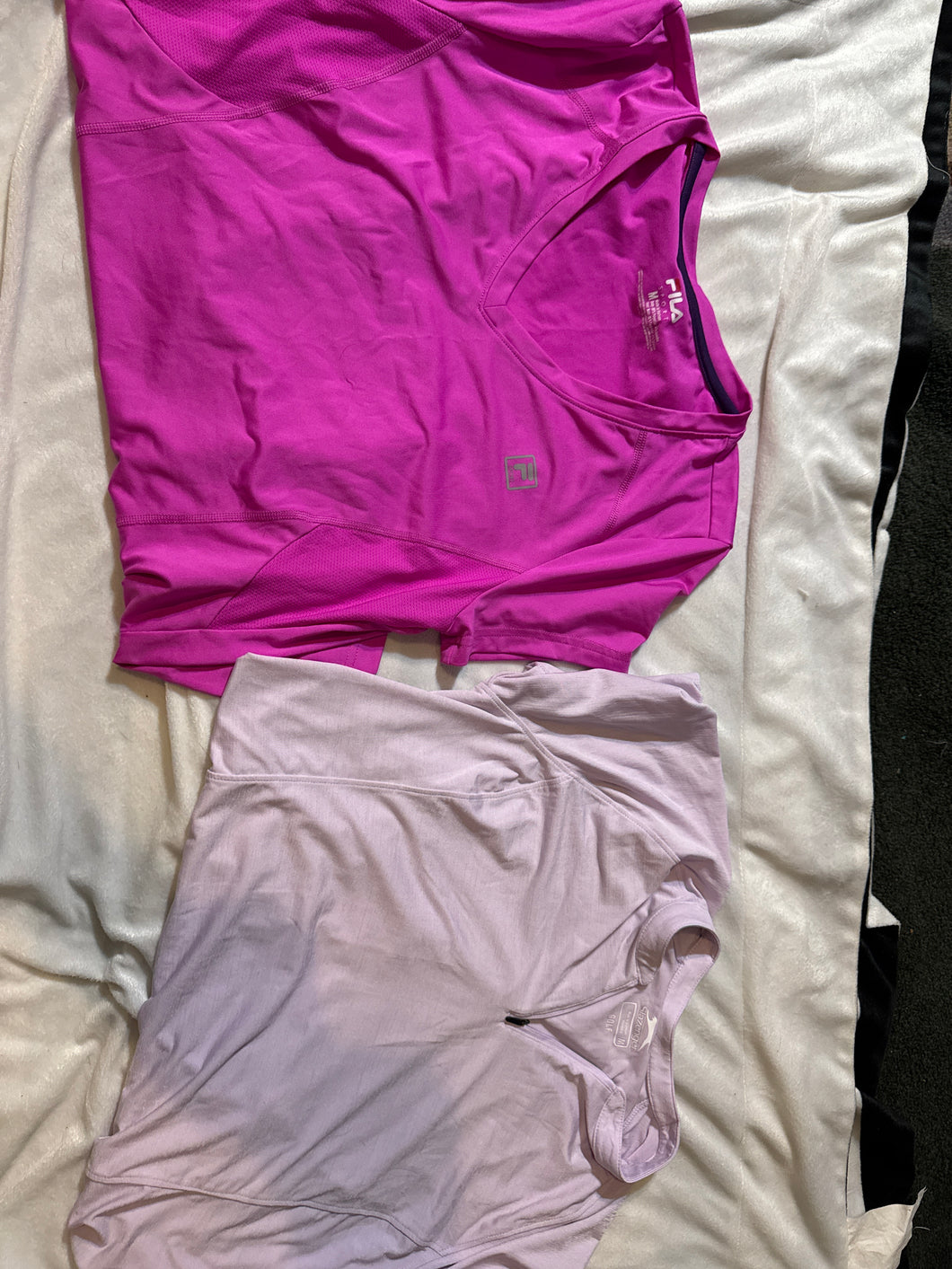Sz Md QD SS Wo Shirts Pink & Lilac - size Women M (8-10)