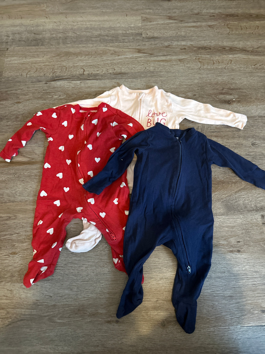 Old Navy zip up sleeper Bundle - size 3-6 Months