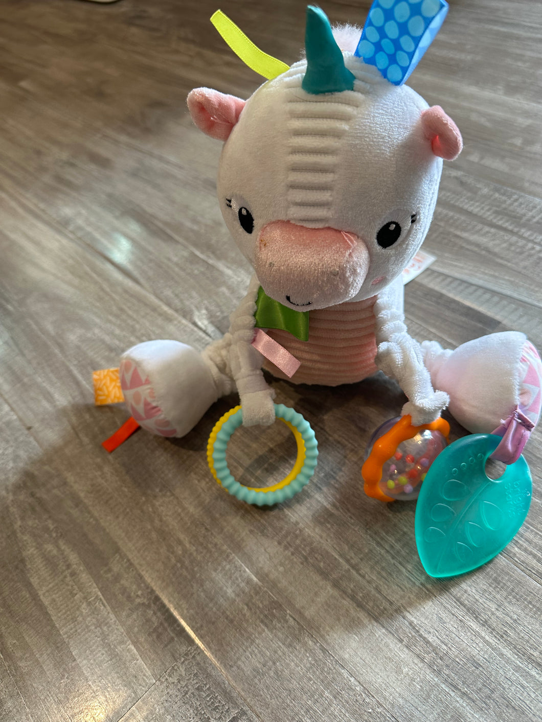 Stuffed unicorn Baby learning toy