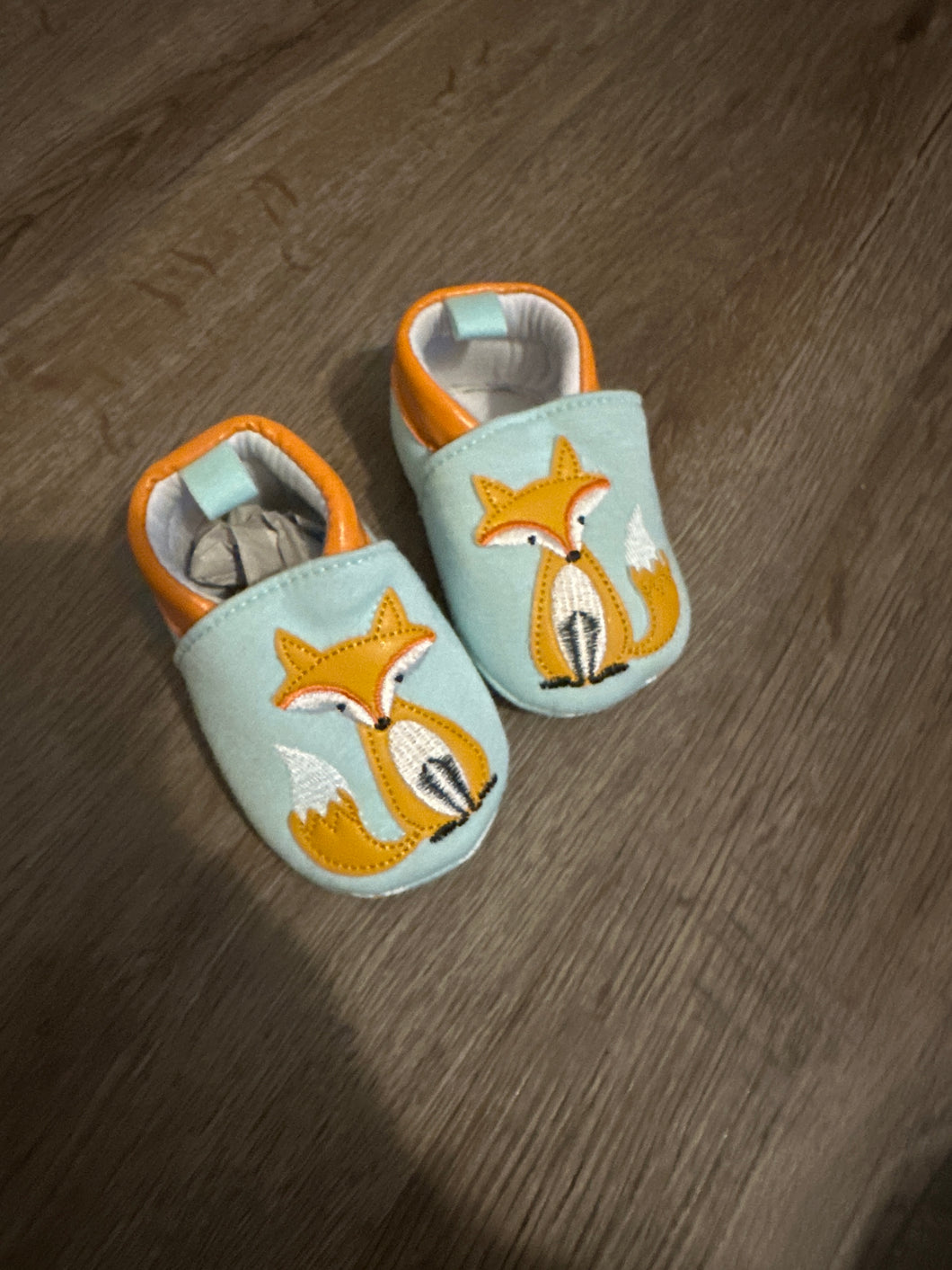 Fox slip ons  - size 3-6 Months