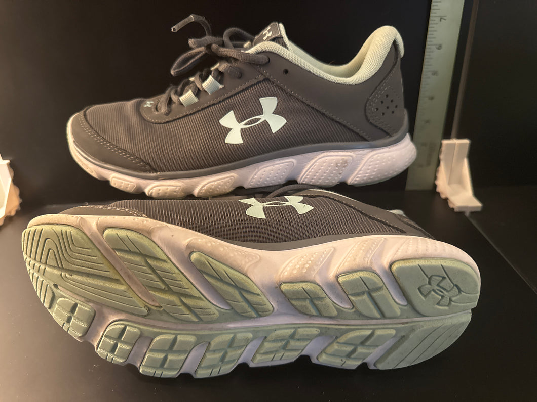 Under Armour gray/ Lt bl - size Shoes-Womens 8.5