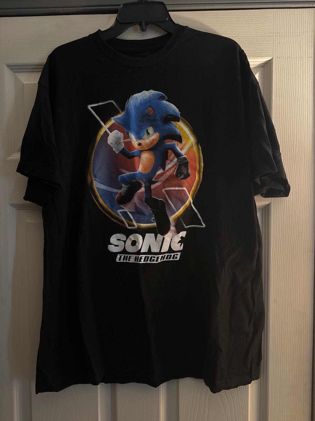 Sonic the Hedgehog SS Tee black (movie) - size Mens XL