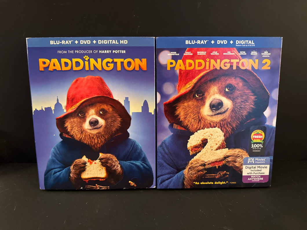 Paddington 1 & 2 Blu-ray & DVD Both new sealed