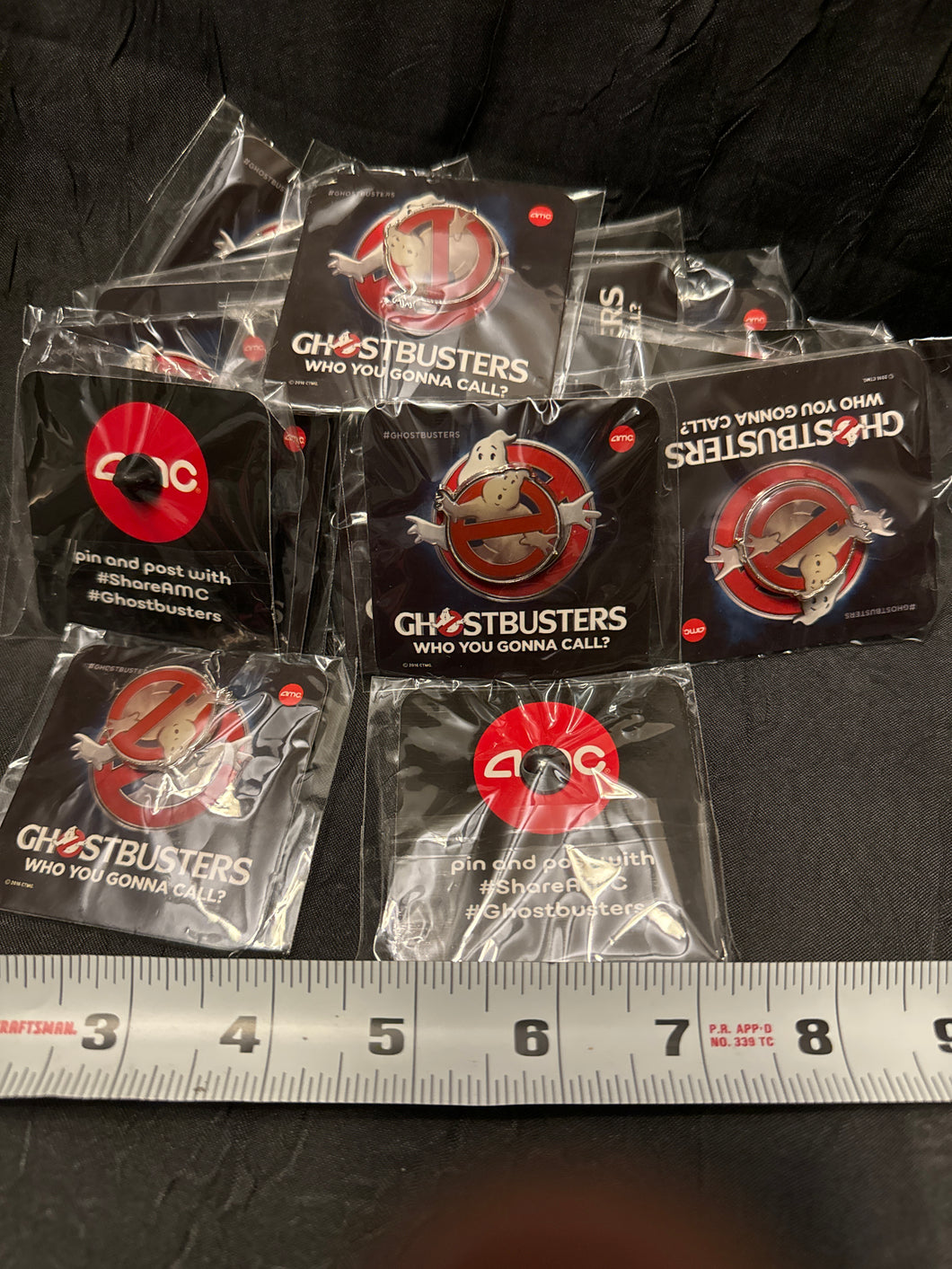 Ghostbusters movie pins AMC - 20, NIP