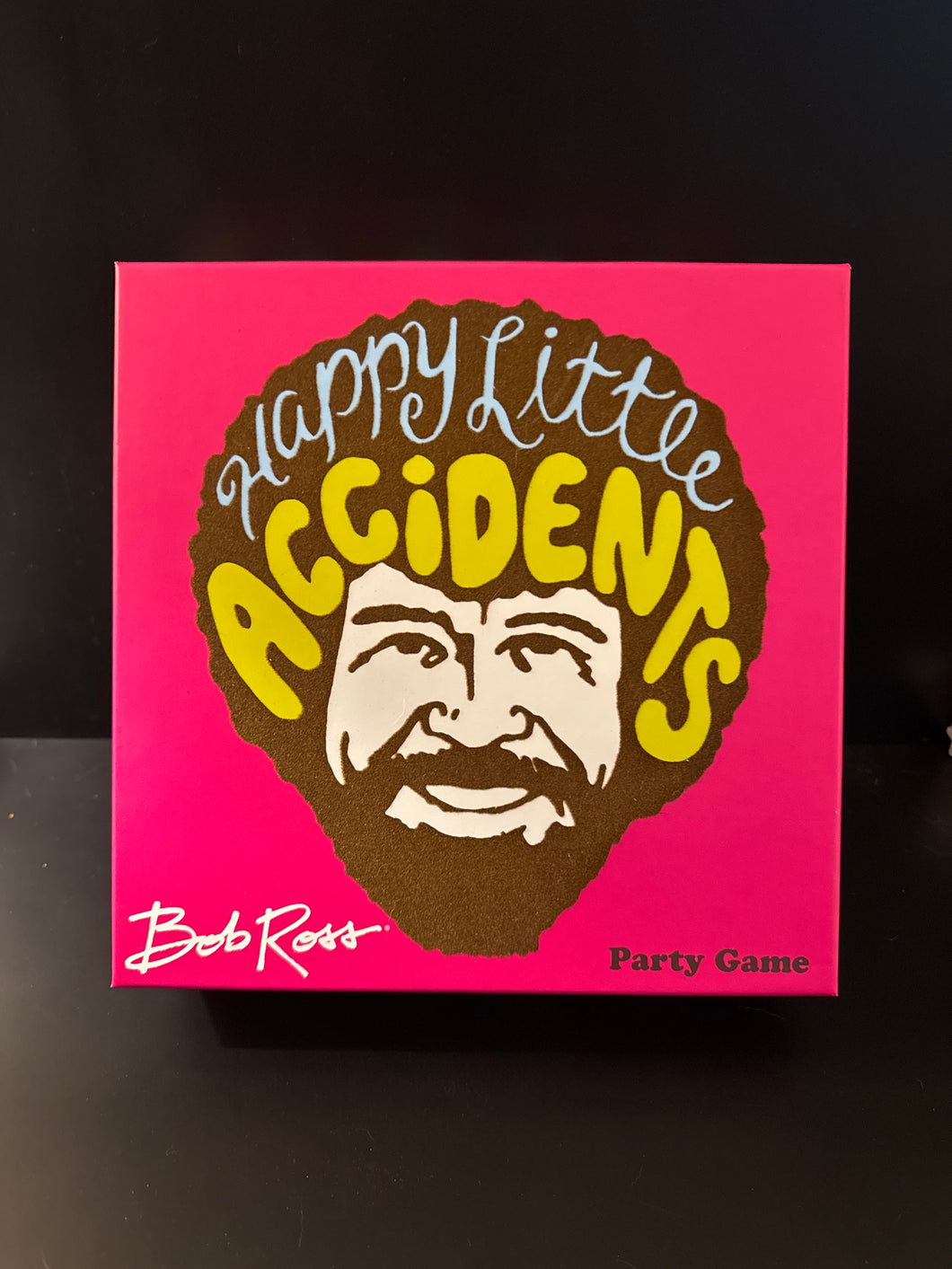 Bob Ross party game New Happy Little Accidents