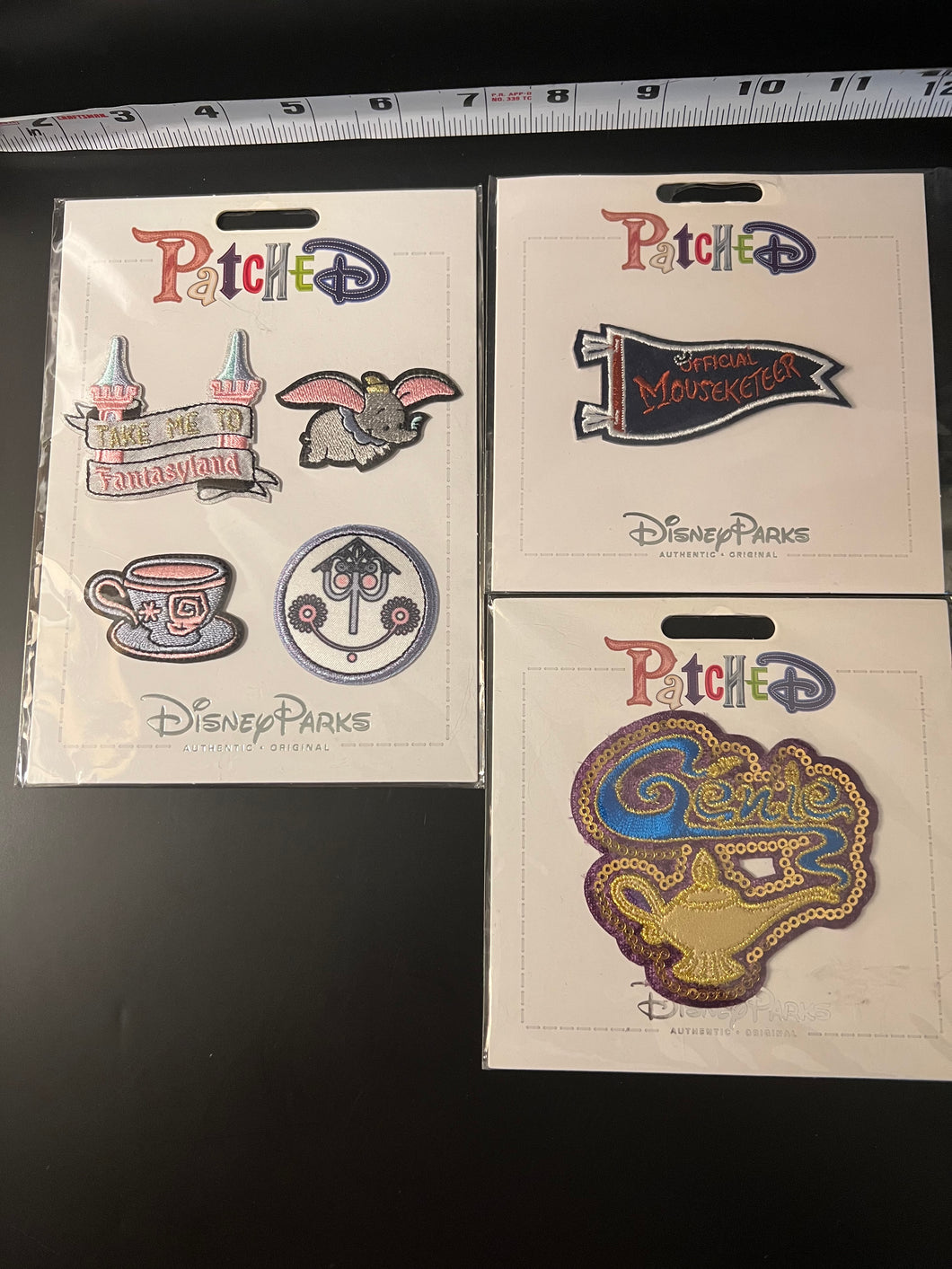 Disney Park Patches NEW Lot of 3