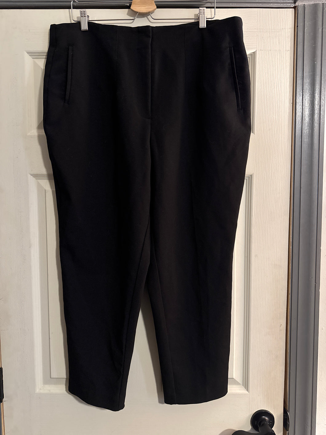 Black slacks Nine West 16W poly/rayon/spandex - size Women 1XL (16-18)