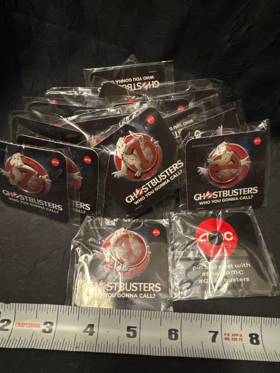 Ghostbusters movie pins AMC - 20, NIP