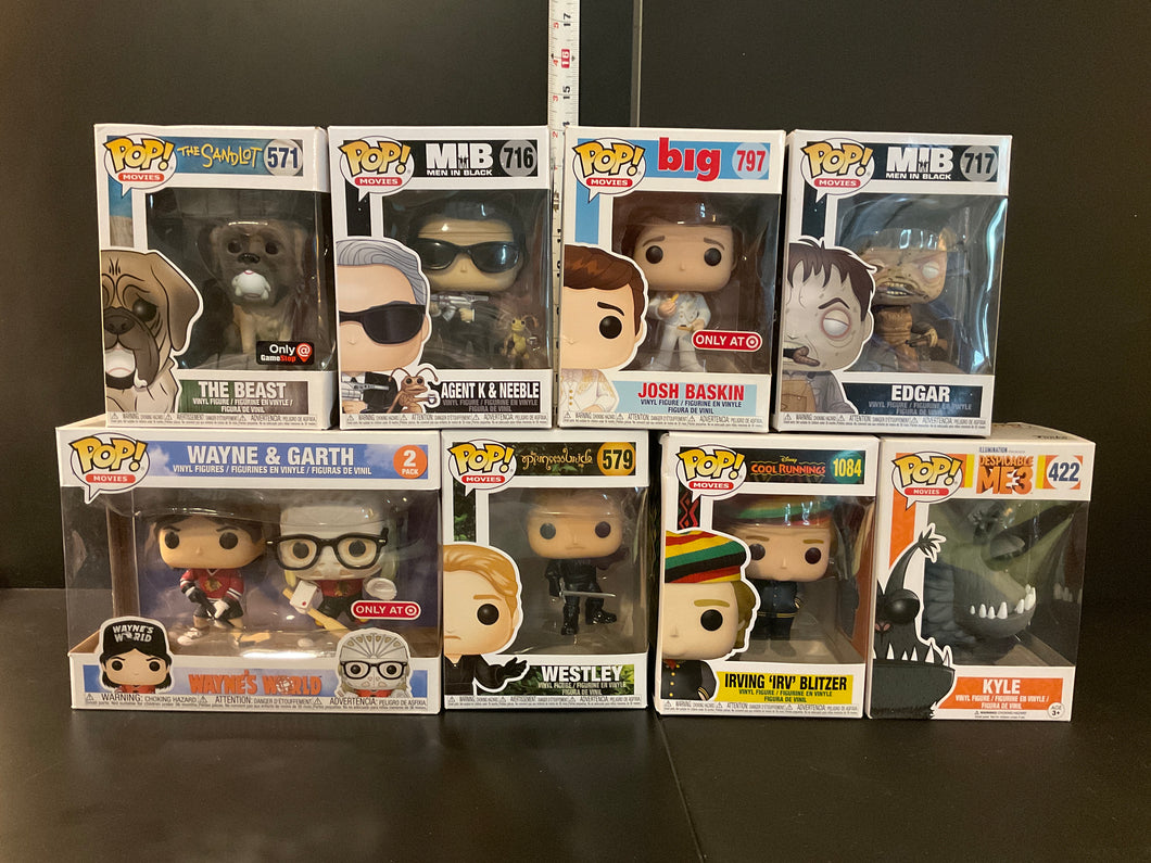 FUNKO POP MOVIES NIB Lot of 8