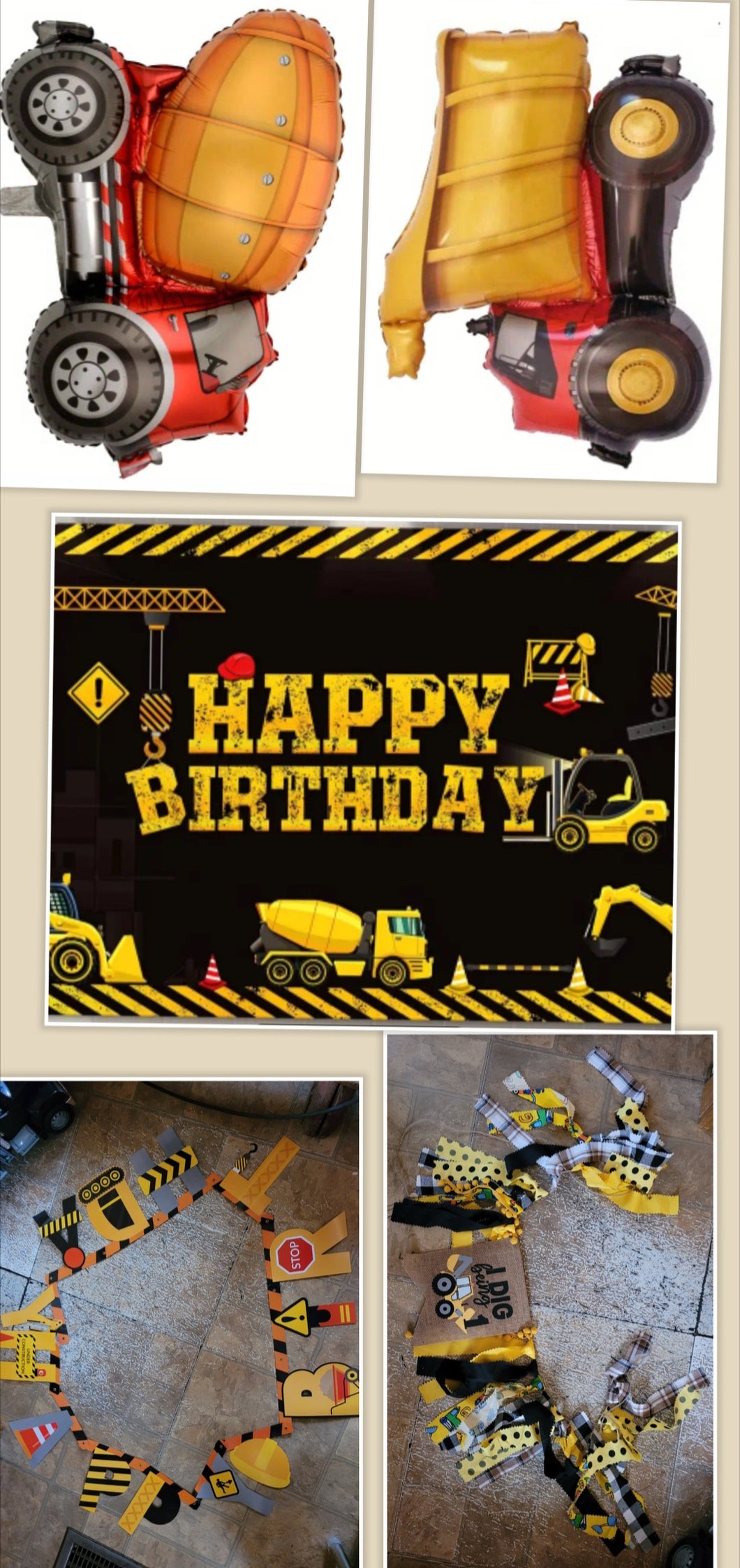 Construction theme 1st bday