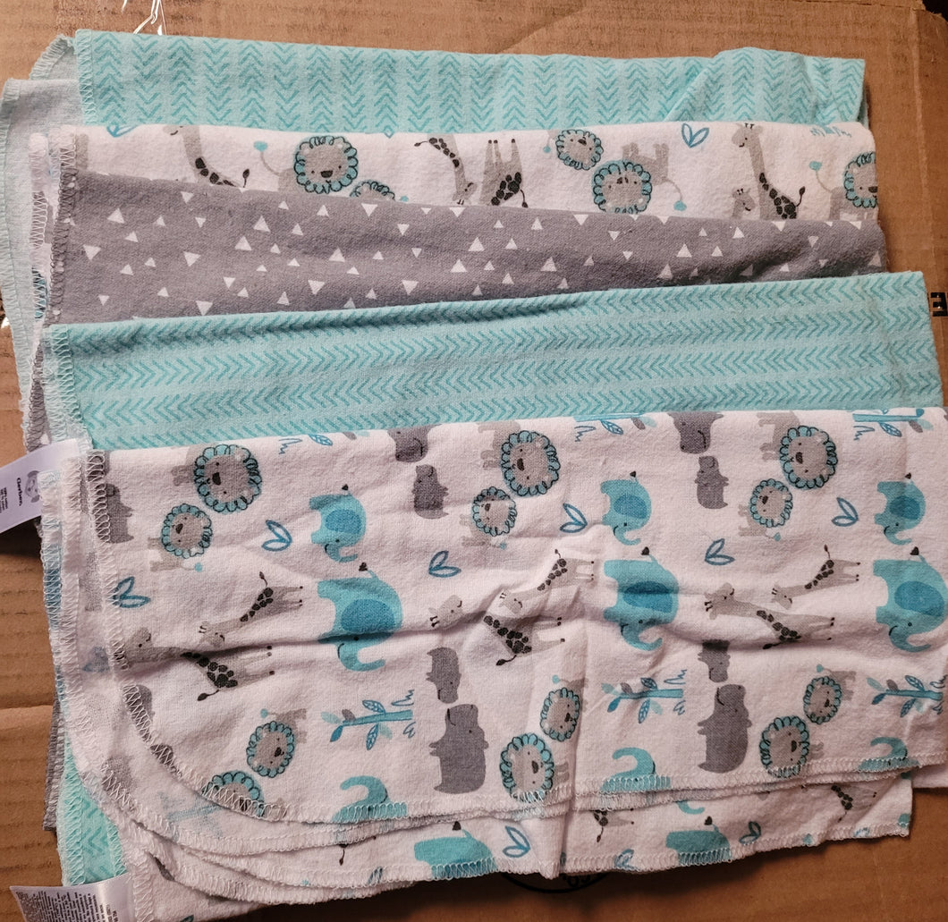 5 baby receiving et 2 arrow prints, 2 animal
