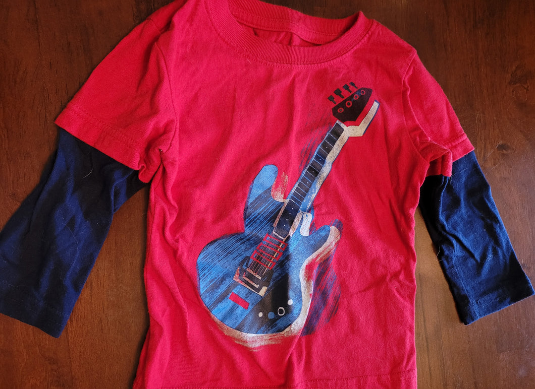 Guitar long sleeve shirt - size 18 Months