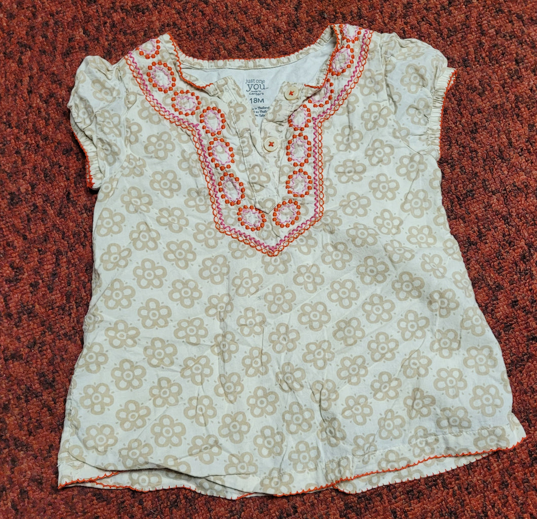 Flower shirt  - size 18 Months