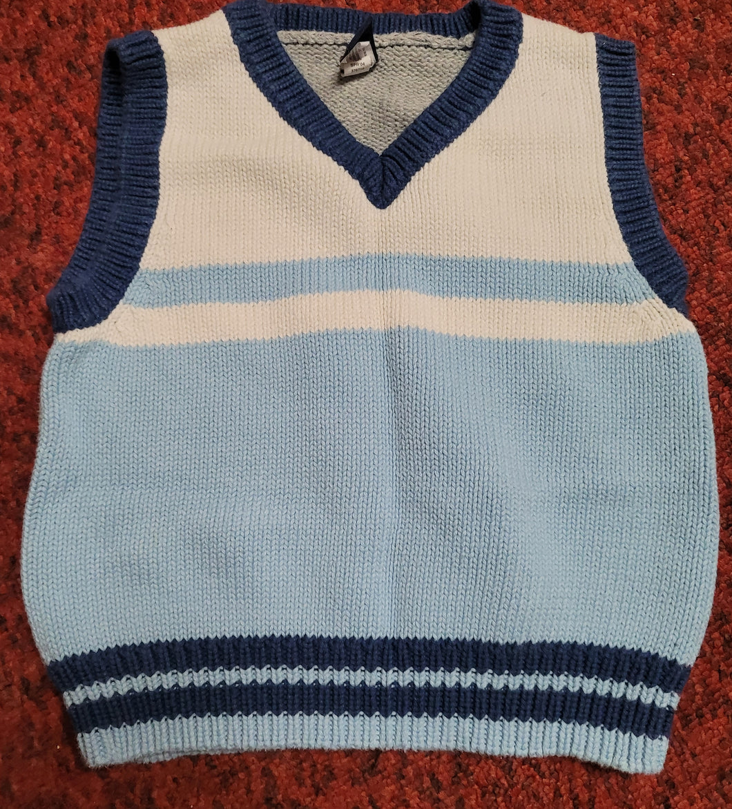 Baby Gap vest Blue, navy and white - size 12-18 Months