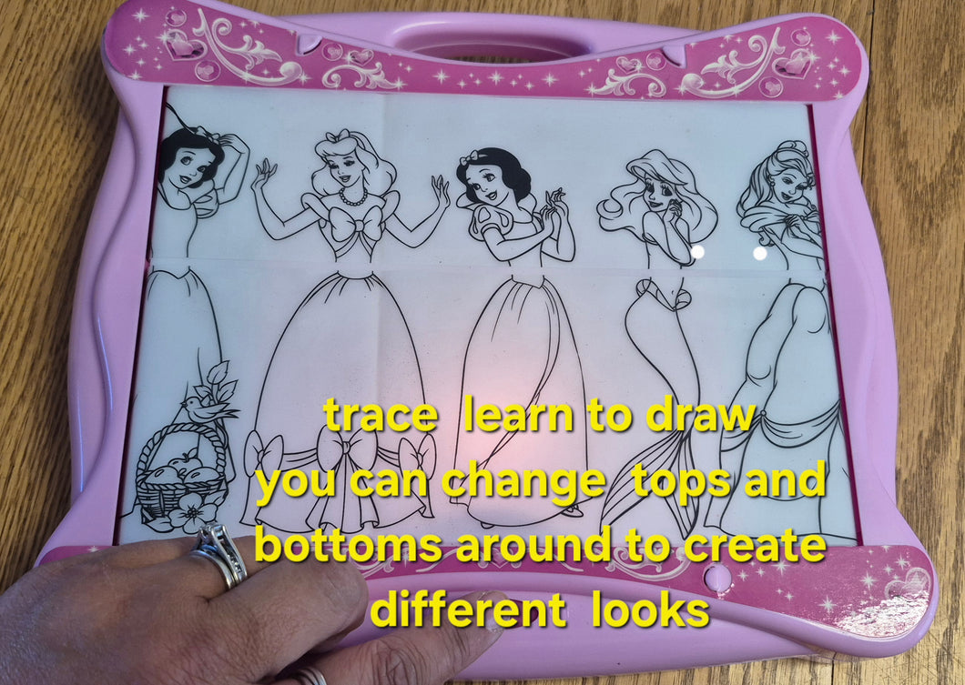 Princess Drawing trace light up