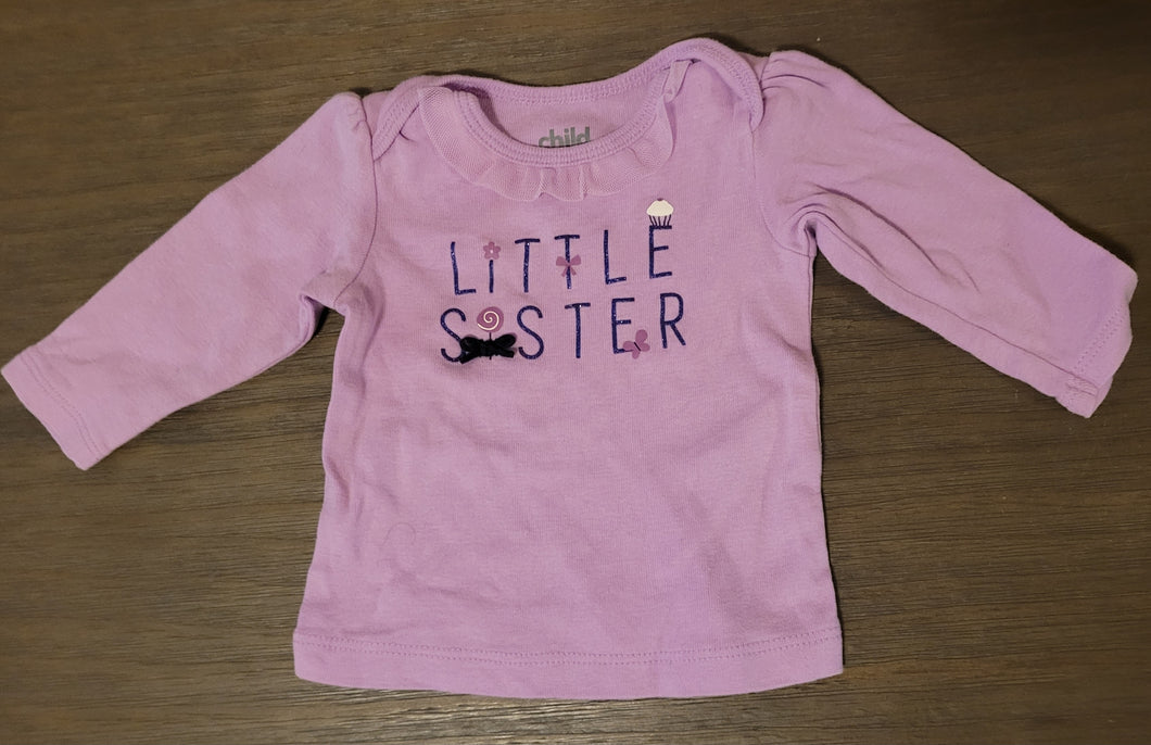 Little sister shirt - size Newborn