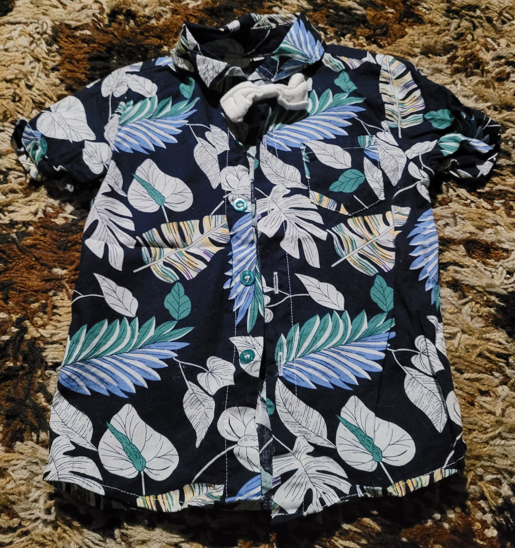 Leaf dress shirt - size 18 Months