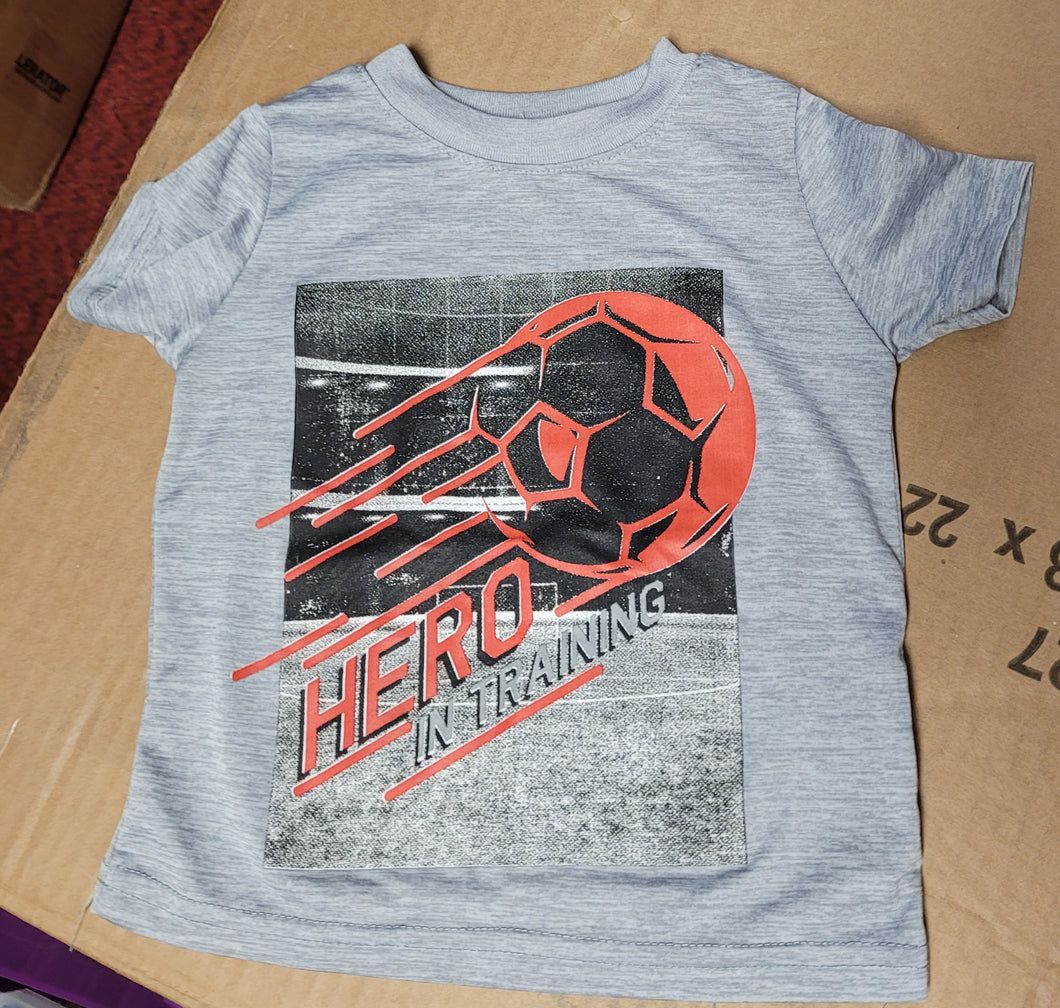 Hero in training soccer Tshirt - size 12 Months
