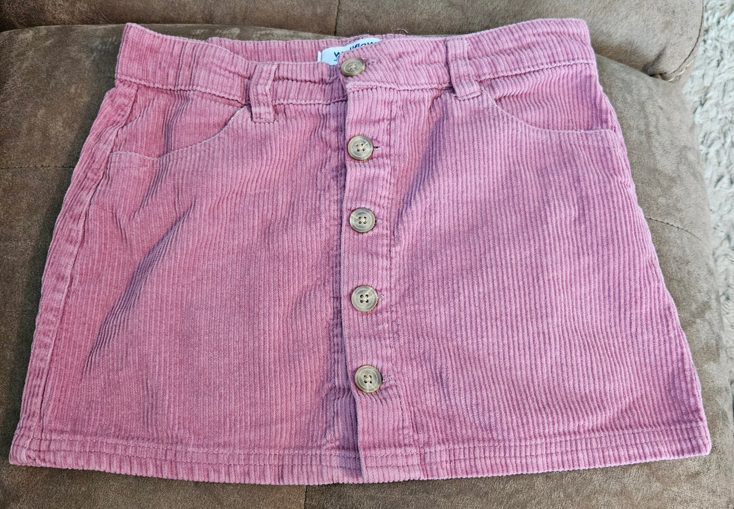 Pink button skirt - size Kids 10