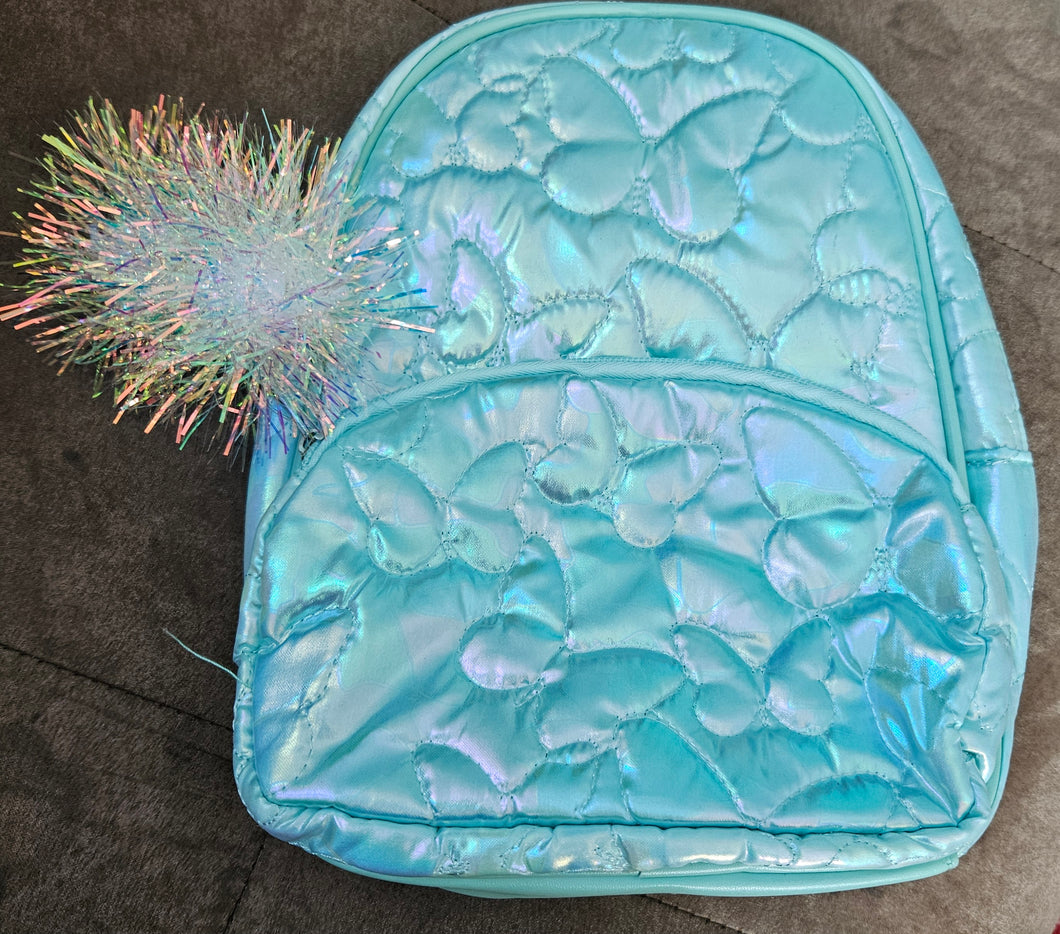 Teal butterfly Mini back pack new!!!