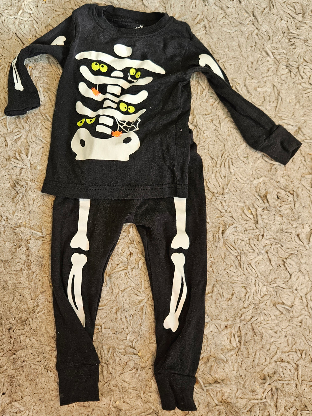Skeleton pjs - size 12 Months