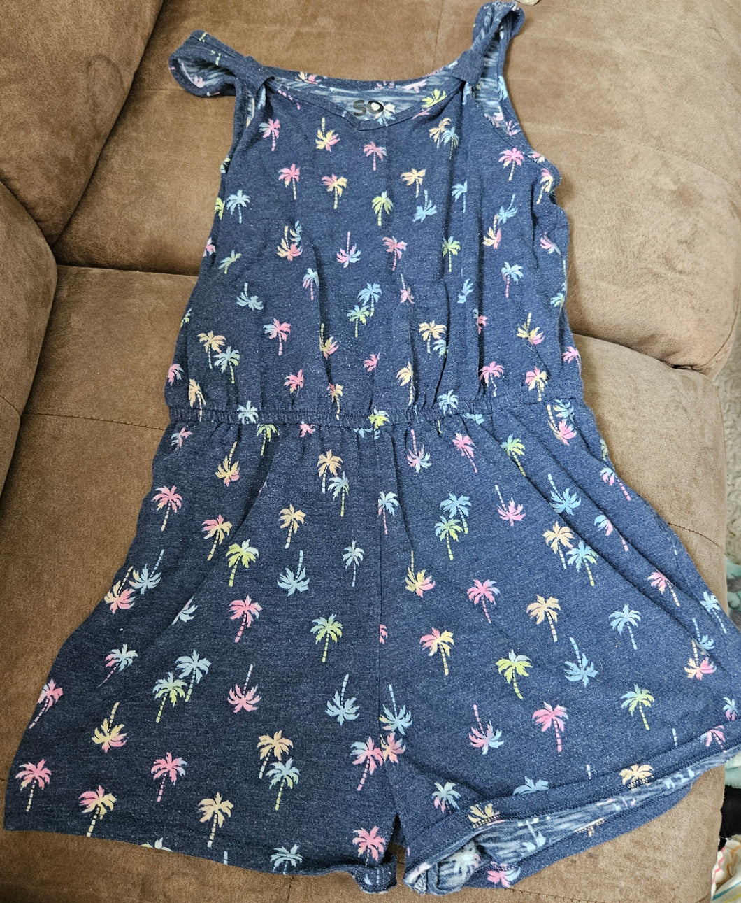 SO palm tree Romper - size Kids 14