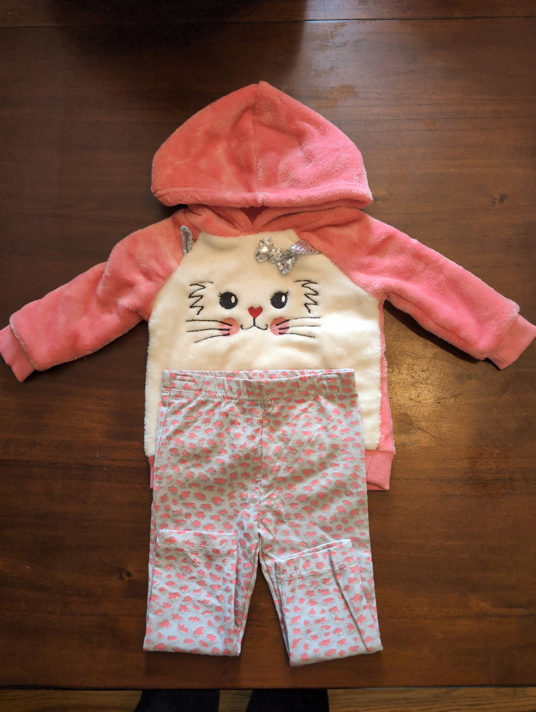 Cat Outfit Hoodie and Pants - size 12 Months