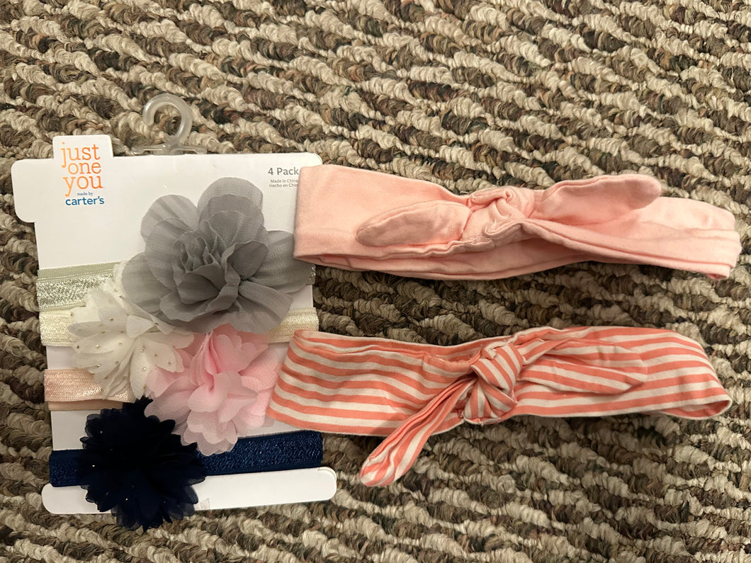 Carters hair bows Size 0-3 months