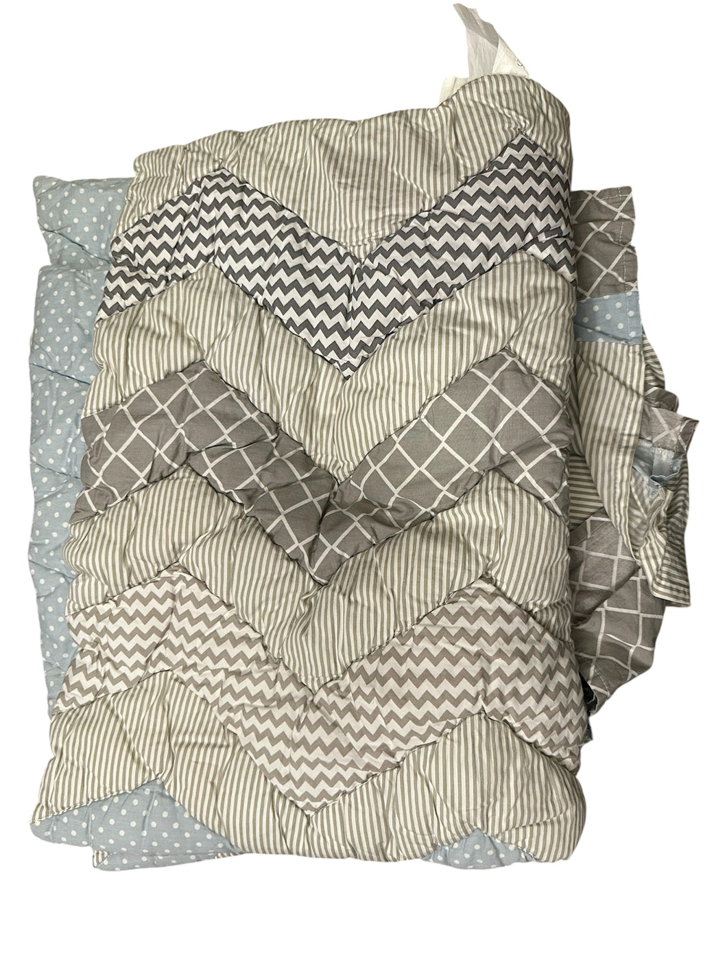 Blue Crib Blanket And skirt - size Crib