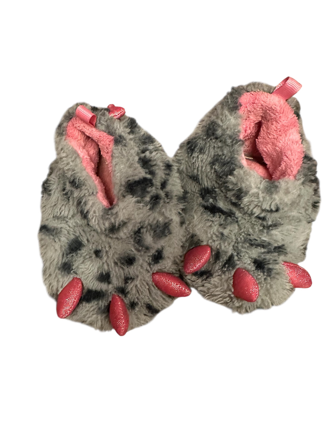 Monster feet slippers Grey/pink - size Shoes-toddler 5